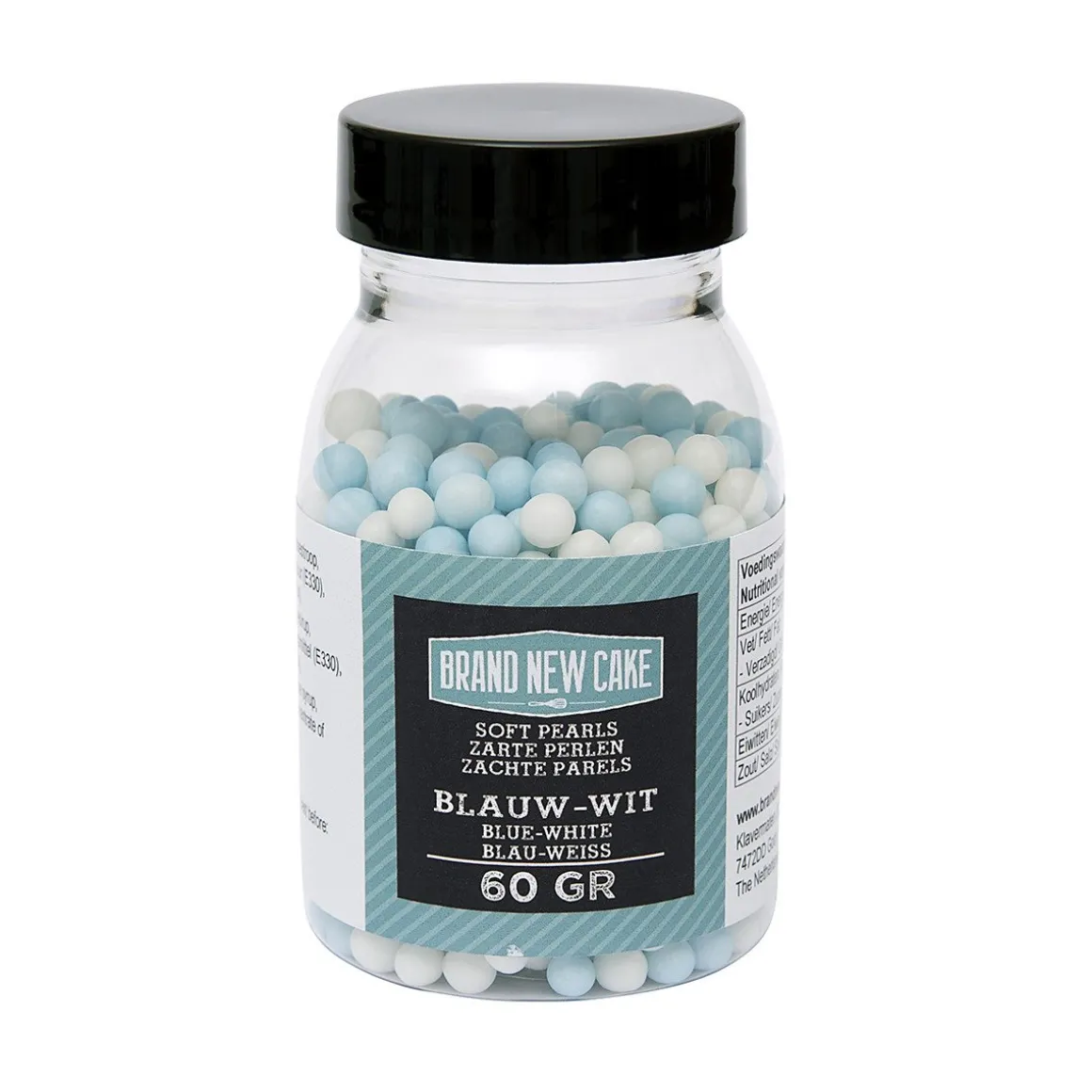 BrandNewCake Zachte Parels Blauw/Wit 60gr.