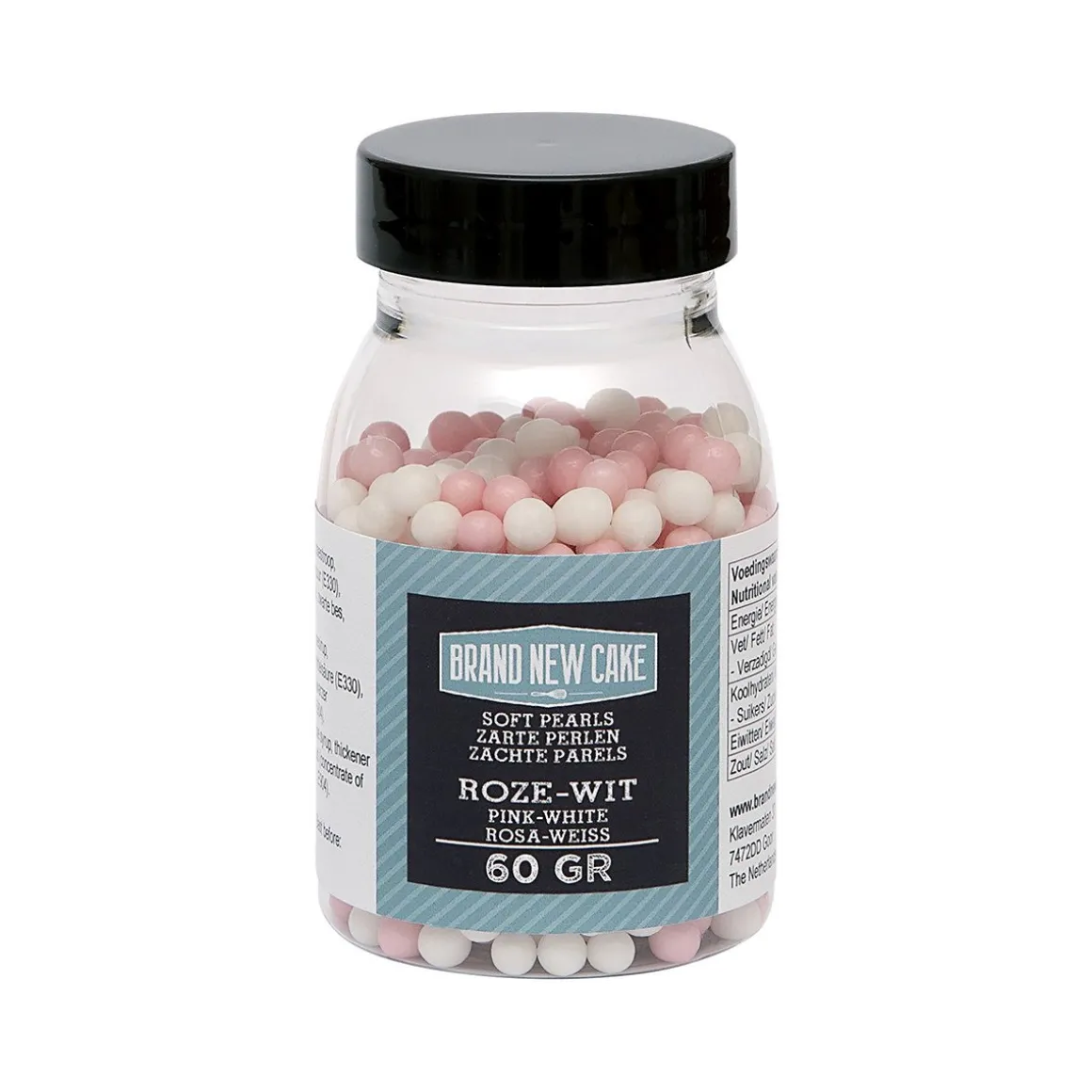 BrandNewCake Zachte Parels Roze/Wit 60gr.