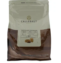 Callebaut Bakvaste Chocolade Druppels L Melk 2,5 kg.
