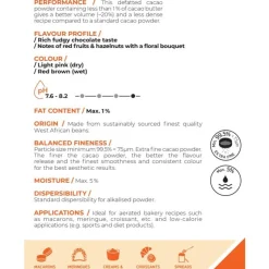 Callebaut Cacaopoeder Légère Brown 750gr