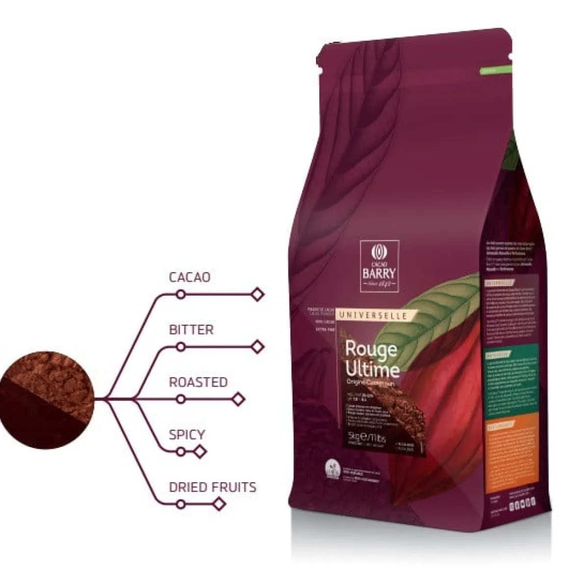 Callebaut Cacaopoeder Rouge Ultime 1kg