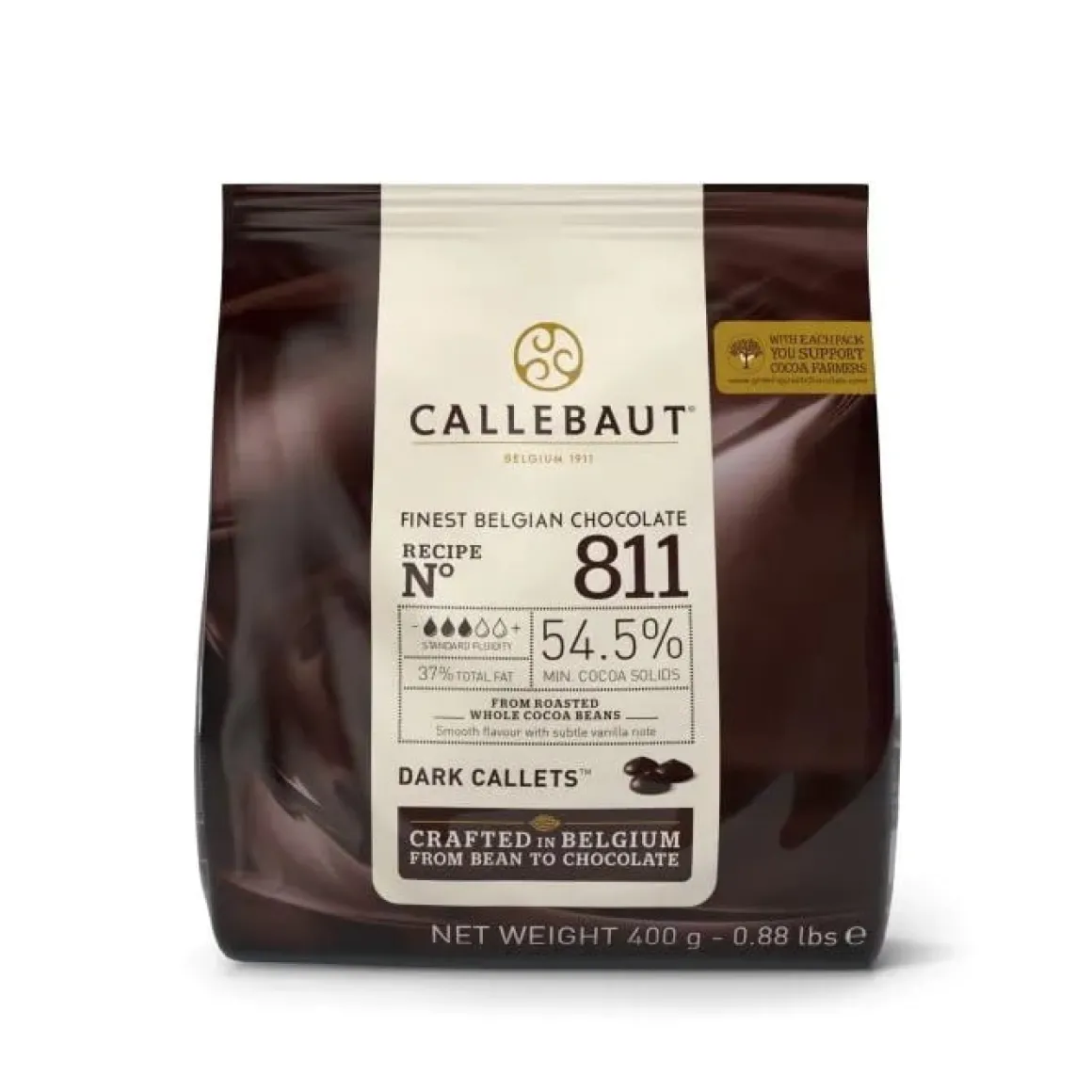Callebaut Chocolade Callets Puur (811) 400g