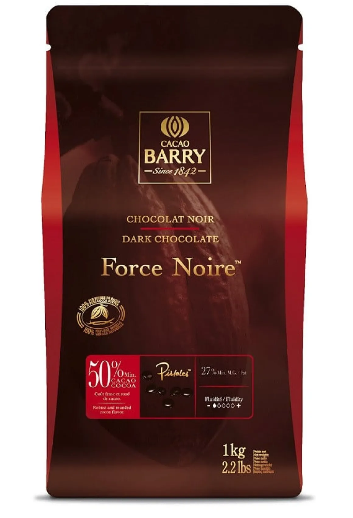 Callebaut Chocolade Callets Puur Force Noire (50%) 1kg