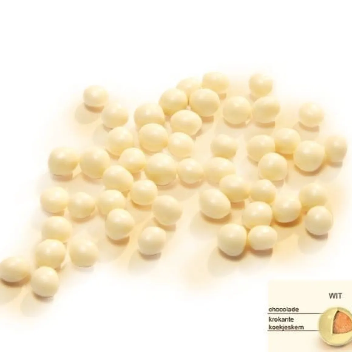Callebaut Chocolade Crispy Pearls Wit 800 gram