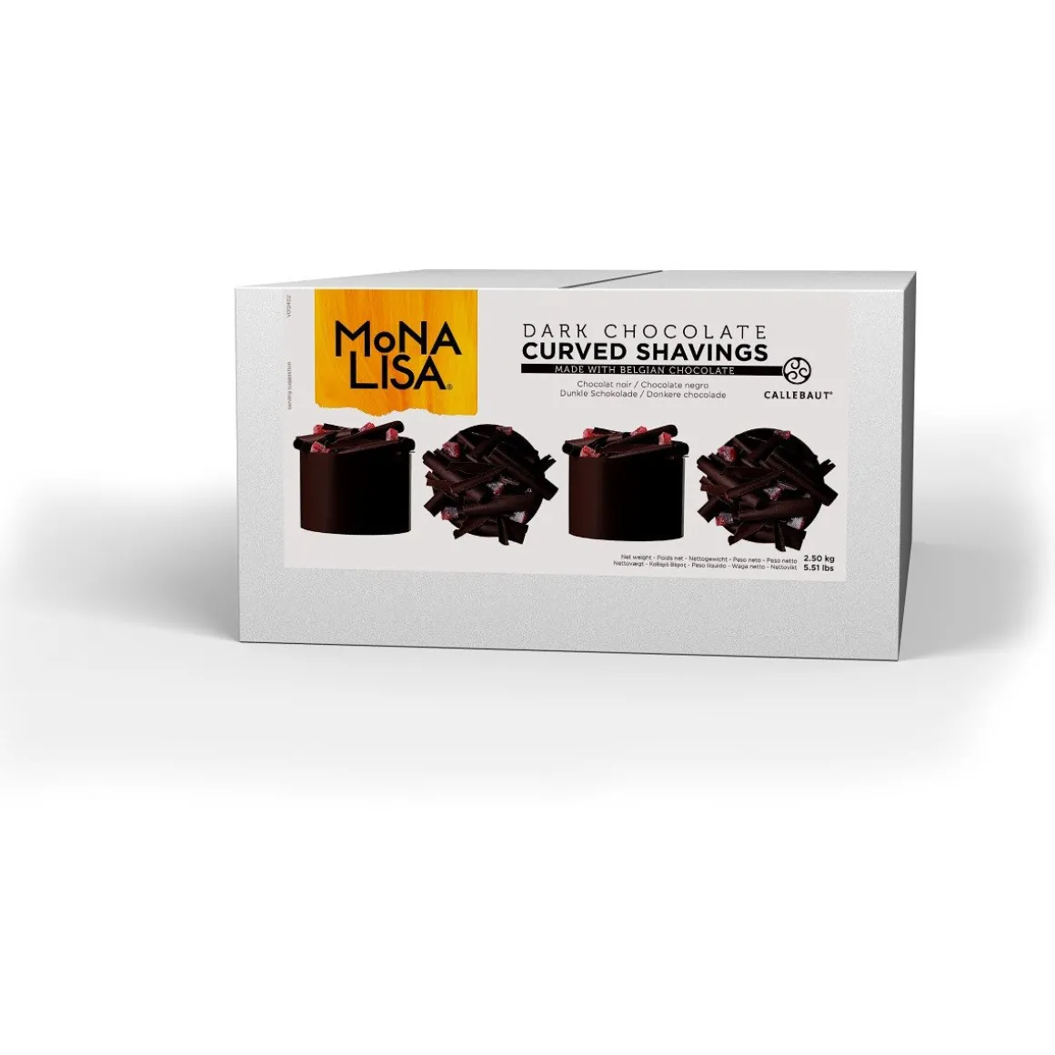 Callebaut Chocolade Curved Schaafsel Puur 2,5kg