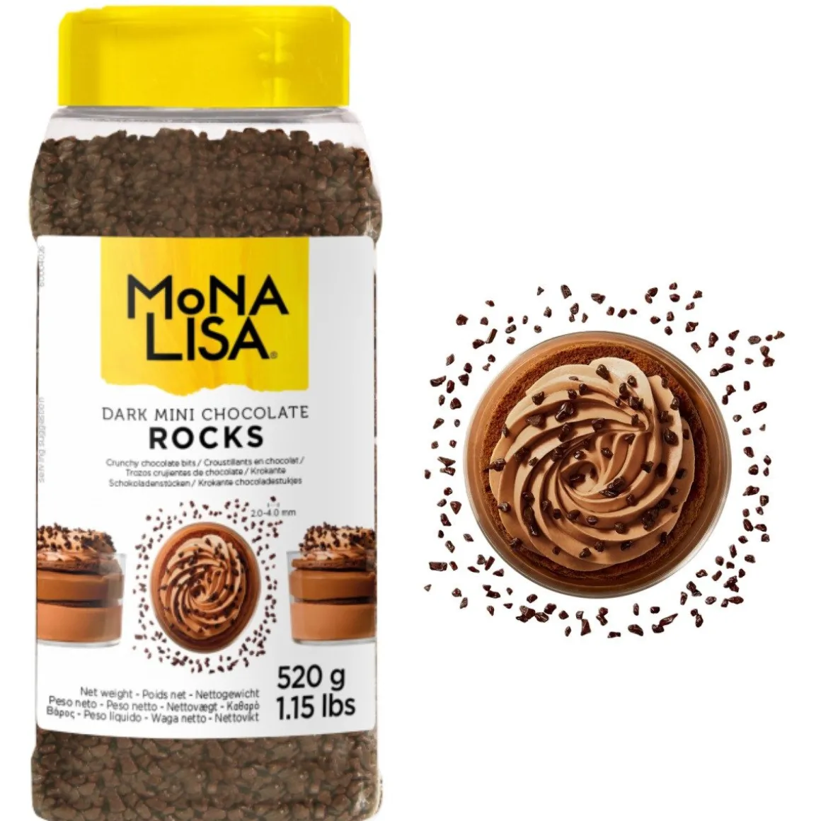 Callebaut Chocolade Mini ChocRocks Puur 600g