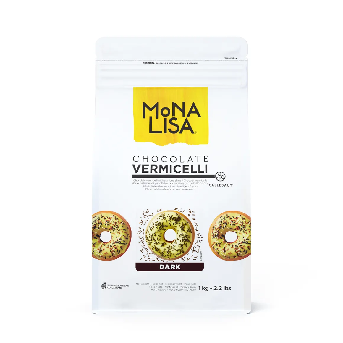 Callebaut Chocolade Vermicelli Puur 1kg