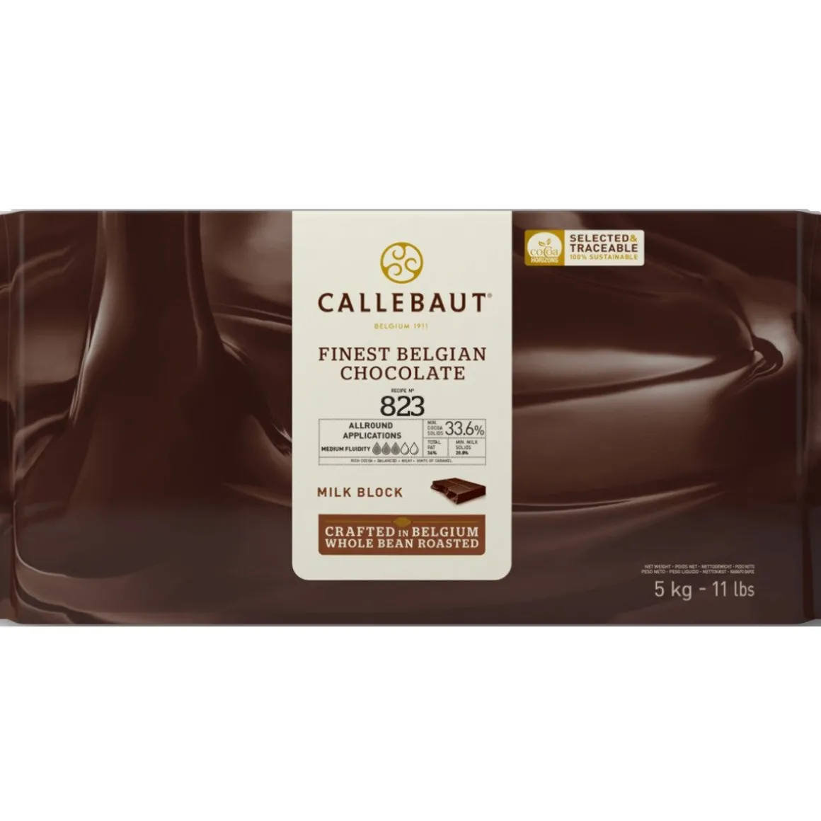 Callebaut Chocoladeblok Melk (823) 5kg