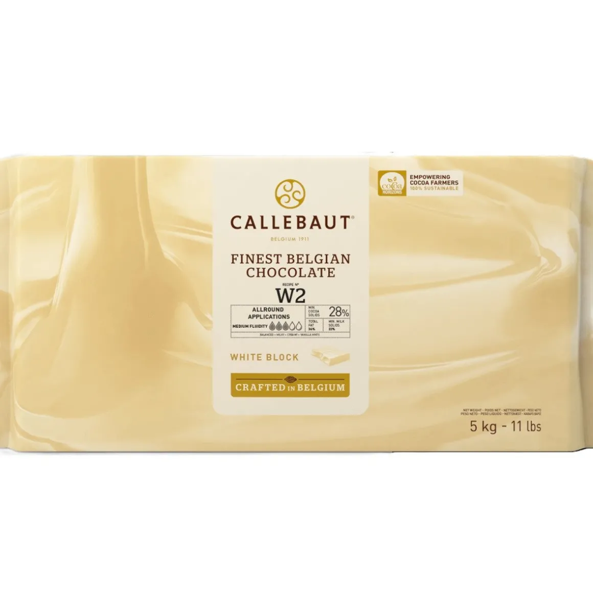Callebaut Chocoladeblok Wit (W2) 5kg