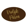 Callebaut Chocoladedecoratie Vrolijk Pasen Ovaal 224st.