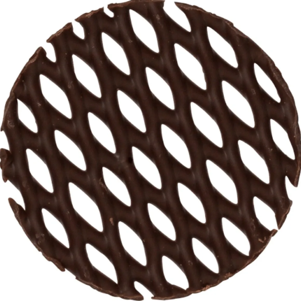 Callebaut Chocoladedecoratie Raster Rond Ø5cm 195st.