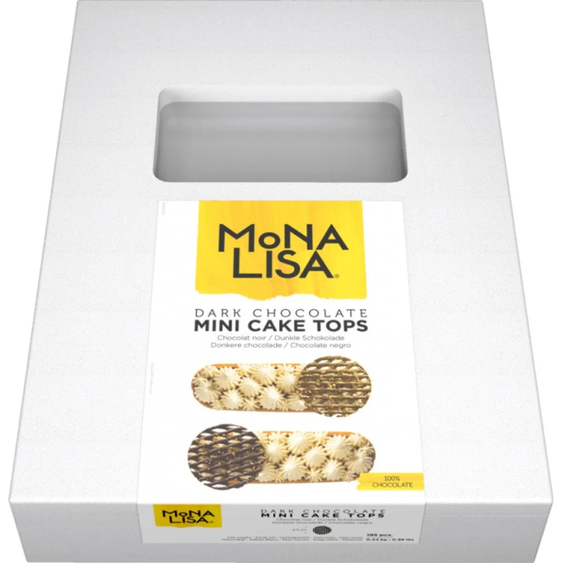 Callebaut Chocoladedecoratie Raster Rond Ø5cm 195st.