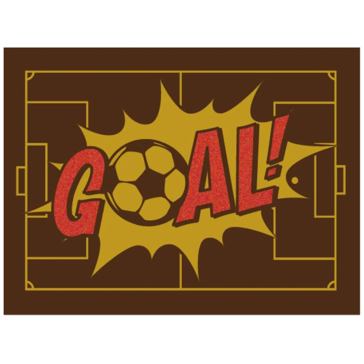 Callebaut Chocoladedecoratie Voetbalveld 98st**