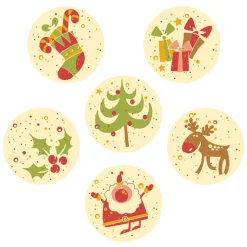 Callebaut Chocoladedecoratie Kerst Rond Ass. 252st