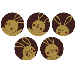 Callebaut Chocoladedecoratie Konijn Serie 252st.**