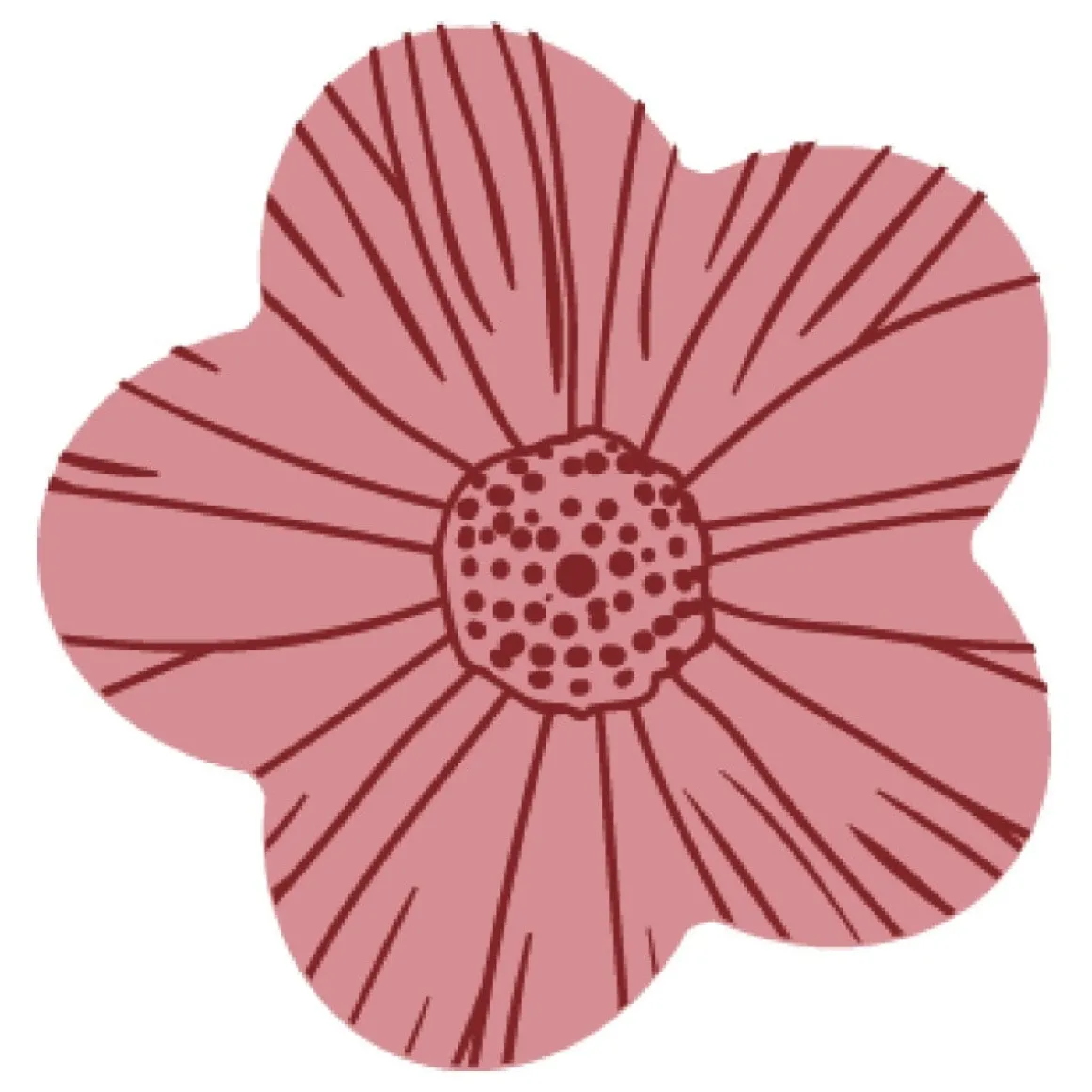 Callebaut Chocoladedecoratie Roze Bloem 308st.