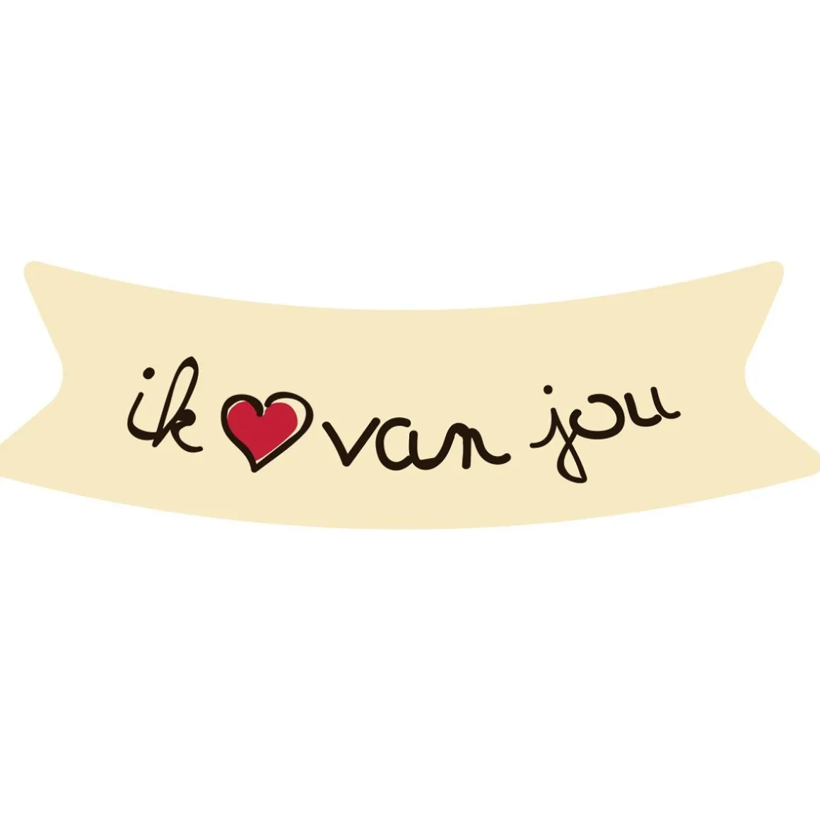 Callebaut Chocoladedecoratie Ik hou van jou 264st.