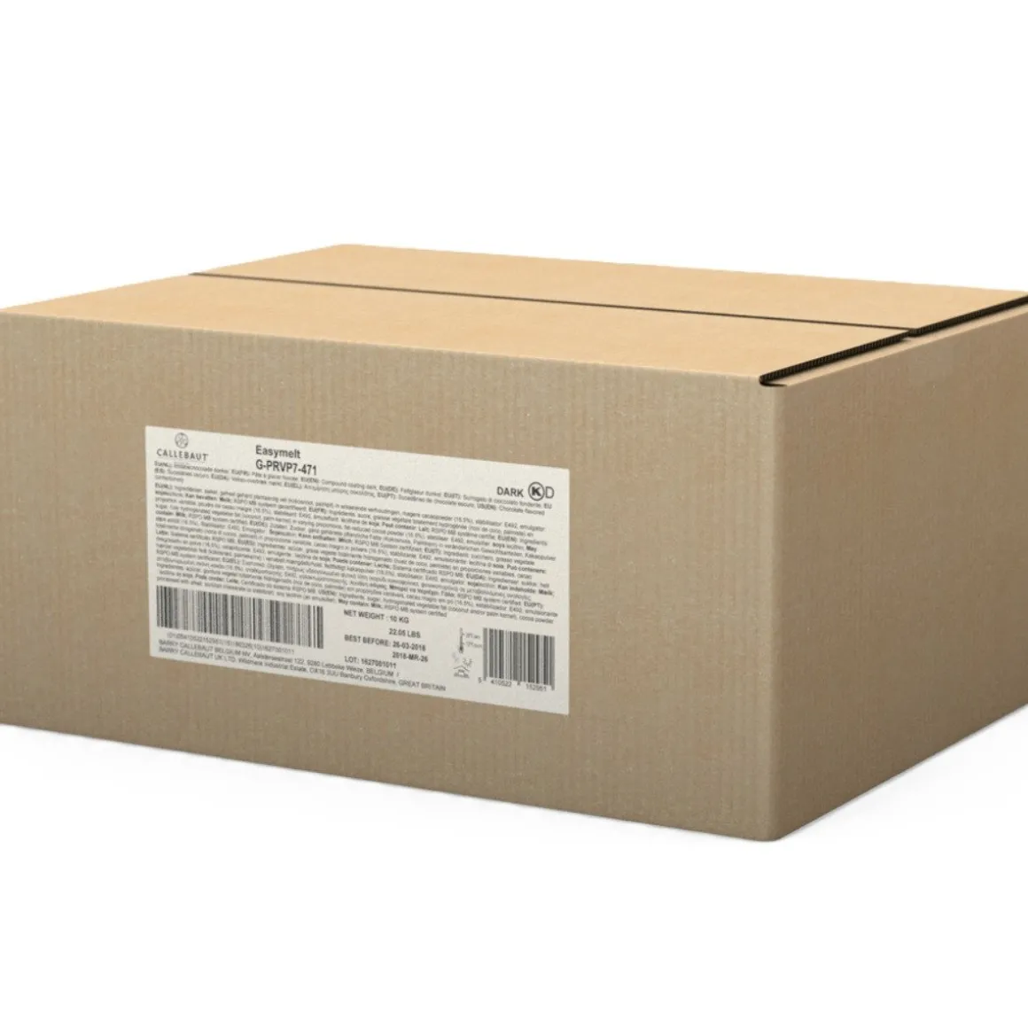 Callebaut Chocoladeglazuur (coating) Extra Donker 10kg