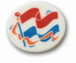 Callebaut Marsepeinen Decoratie Vlag en Wimpel Rond 100st.