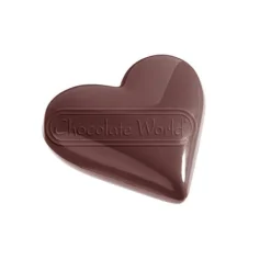 Chocolade Holvorm Chocolate World Hart (5x) 80x69x16 mm