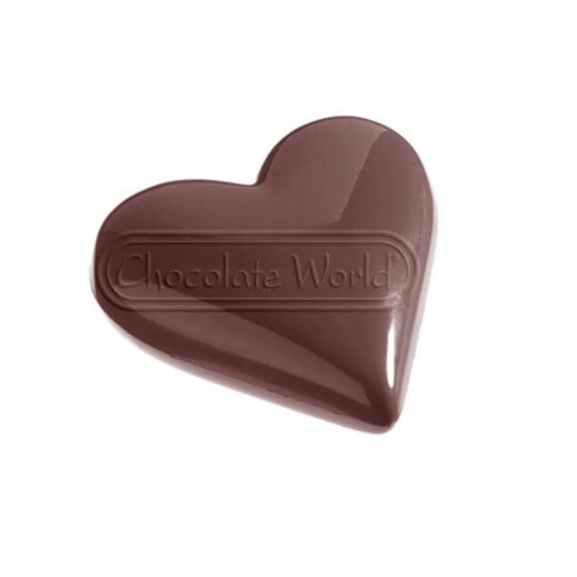 Chocolade Holvorm Chocolate World Hart (5x) 80x69x16 mm