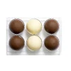 Chocolade Holvorm Halve Bol (6x) Ø75 mm