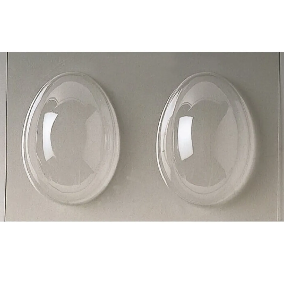 Chocolade Holvorm Pasen Half-Ei Glad (2x) 12,5x9,4x4,4cm.