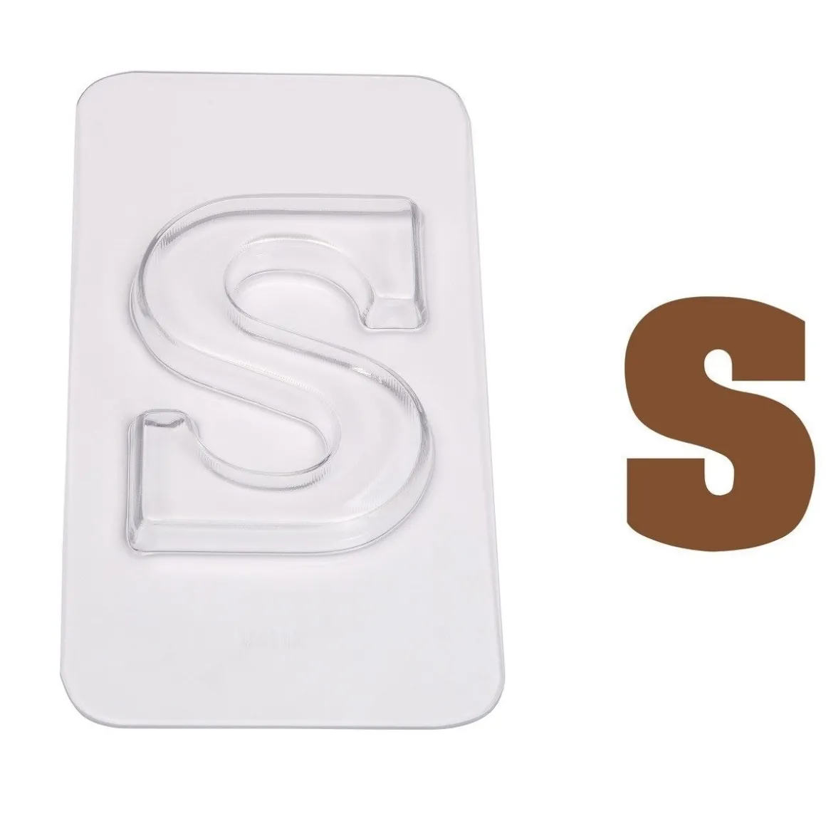 Chocoladebloklettervorm 100 gr. Letter S