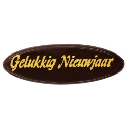 Chocoladedecoratie Gelukkig Nieuwjaar 300 stuks