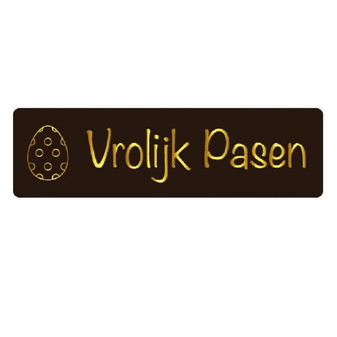 Chocoladedecoratie Vrolijk Pasen Goud 182 stuks