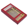 Chocoladeletterdoos GK7 Rood / Goud 3st