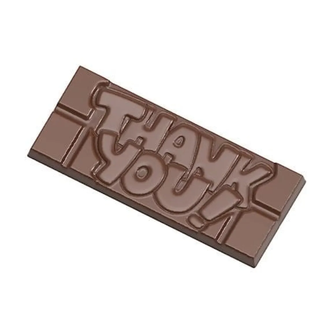 Chocolademal Chocolate World Tablet Thank You (4x) 118x50mm