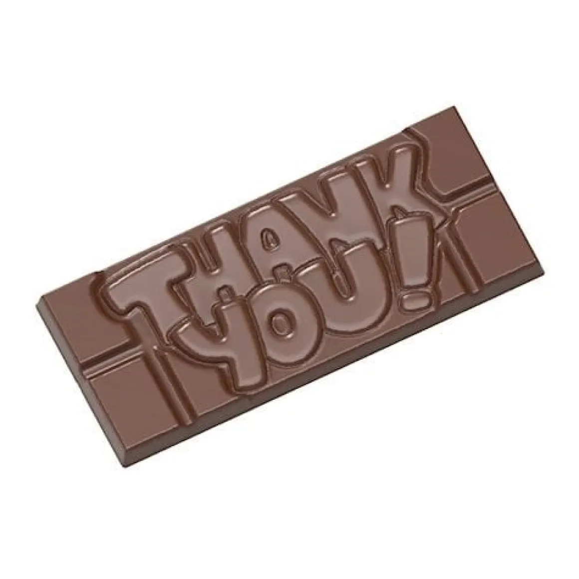 Chocolademal Chocolate World Tablet Thank You (4x) 118x50mm