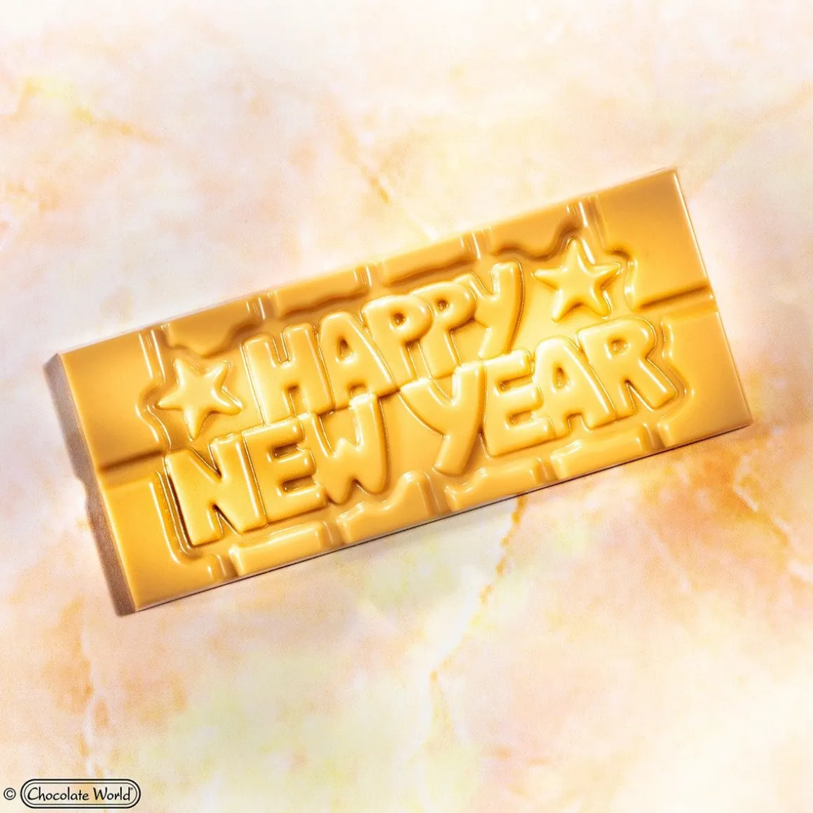 Chocolademal Chocolate World Tablet Happy New Year (4x)
