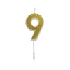 Cijferkaars Goud Glitter #9