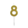 Cijferkaars Goud Glitter #8