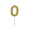 Cijferkaars Goud Glitter #0