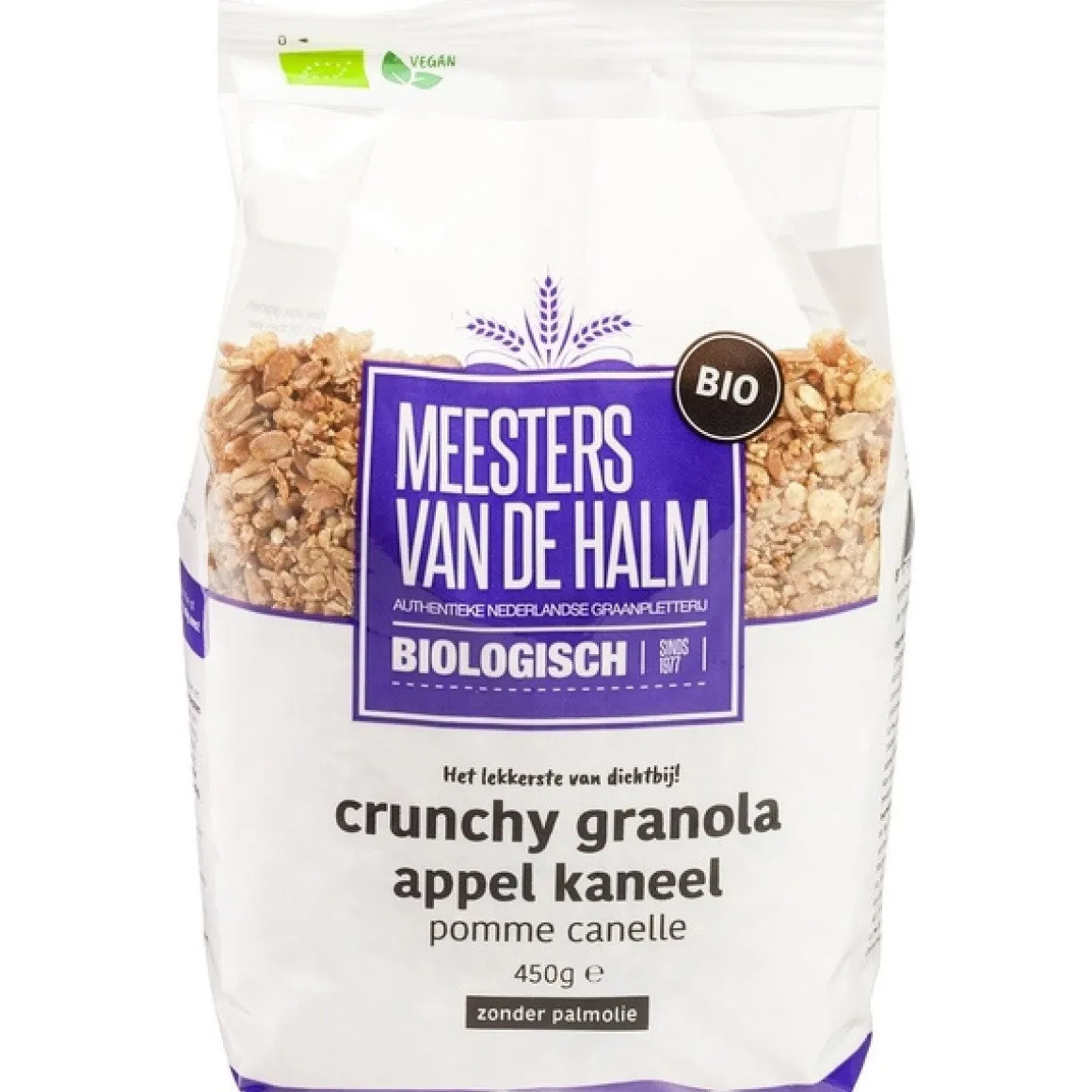 Crunchy Appel-Kaneel Biologisch 450g