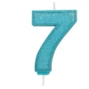 Culpitt Cijferkaars #7 Blauw met Glitter