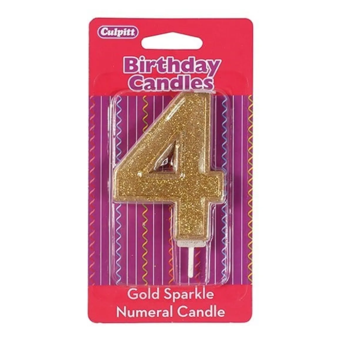 Culpitt Cijferkaars #4 Goud met Glitter