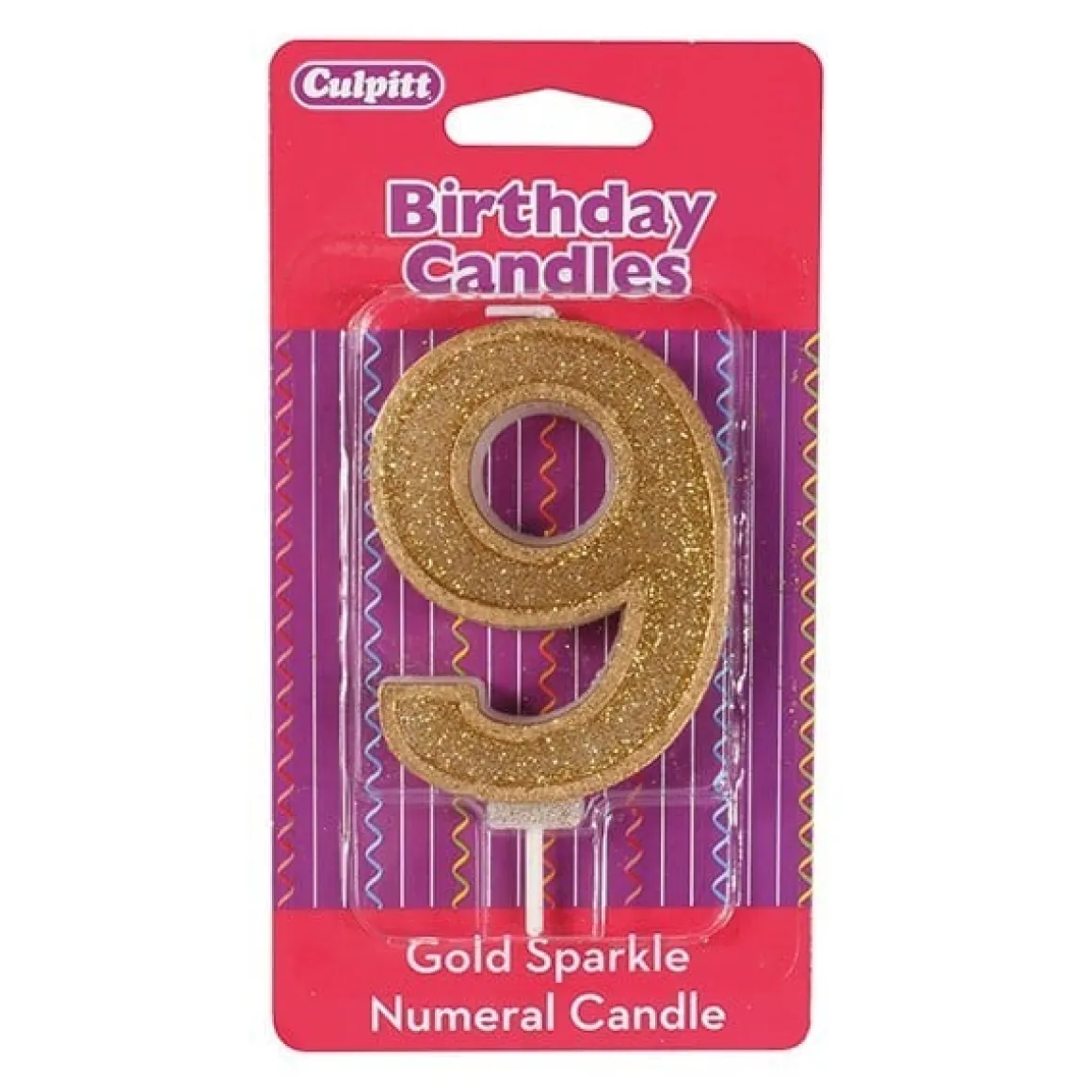 Culpitt Cijferkaars #9 Goud met Glitter