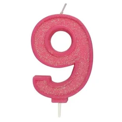 Culpitt Cijferkaars #9 Roze met Glitter