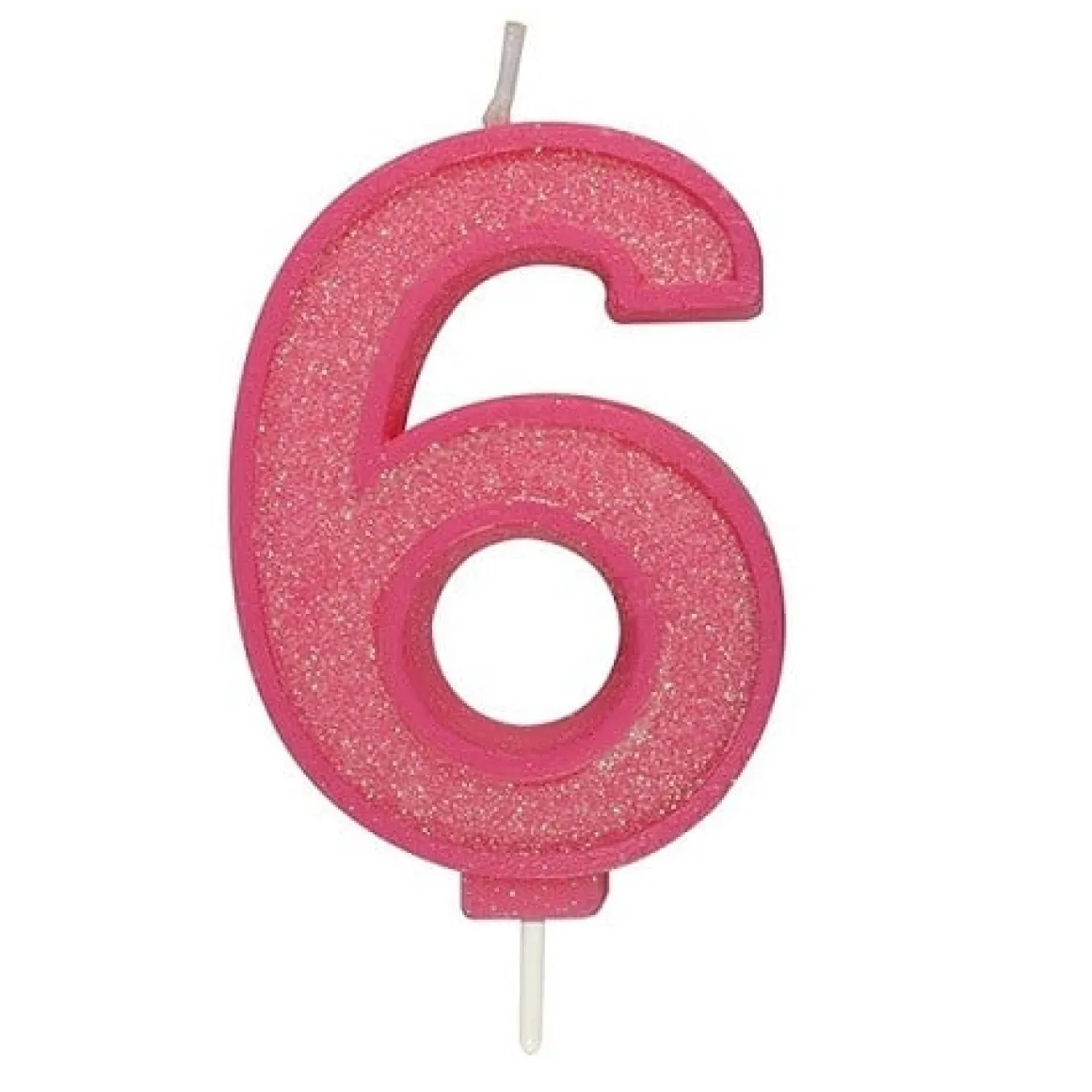 Culpitt Cijferkaars #6 Roze met Glitter
