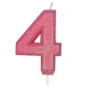 Culpitt Cijferkaars #4 Roze met Glitter