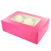 Culpitt Cupcake Doosje 6/12 Roze (tray-venster) 20st.