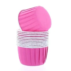 Culpitt Cupcake Vormpjes Donker Roze 50mm 12st.