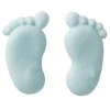 Culpitt Suikerdecoratie Babyvoetjes blauw 100st.