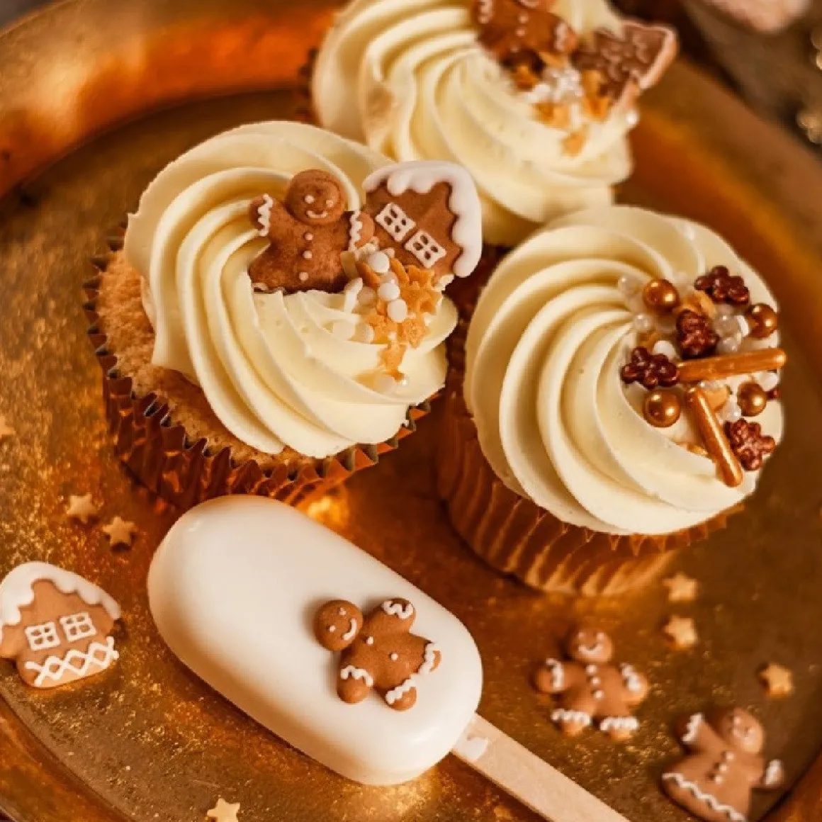 Culpitt Suikerdecoratie Gingerbread 25mm 200st.