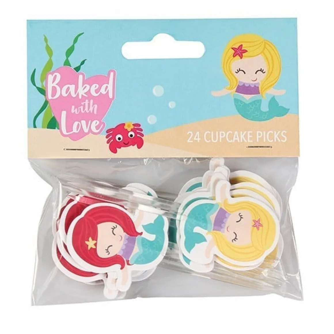 Culpitt Taartdecoratie Prikkers Zeemeermin 80mm 24st.