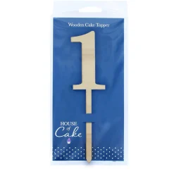 Culpitt Taarttopper Cijfer 1 Hout 33x183mm